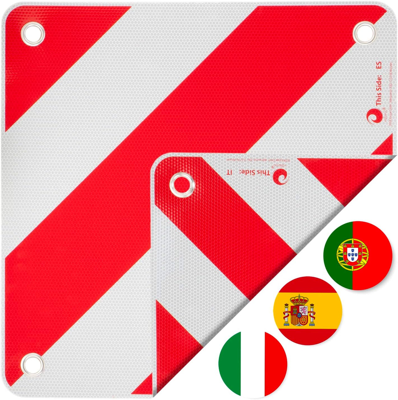Warning Sign 50x50cm – Only Required in Italy, Spain & Portugal - IXTAbox