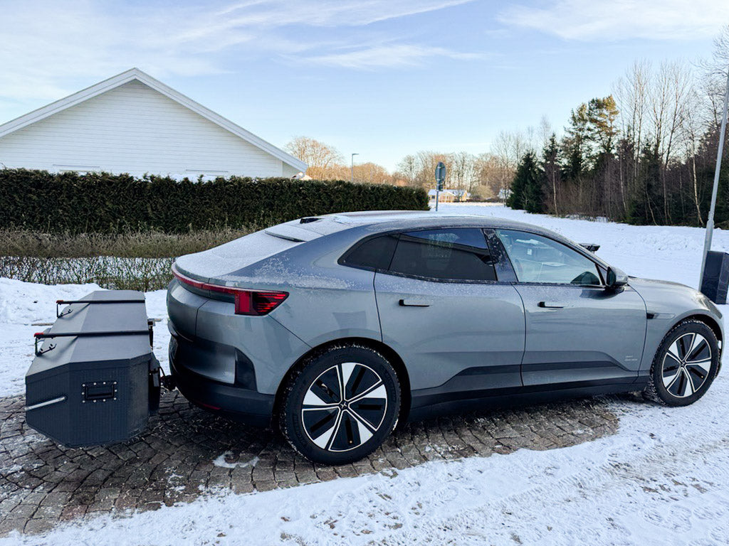Can I mount a storage box on an SUV or an electric vehicle?