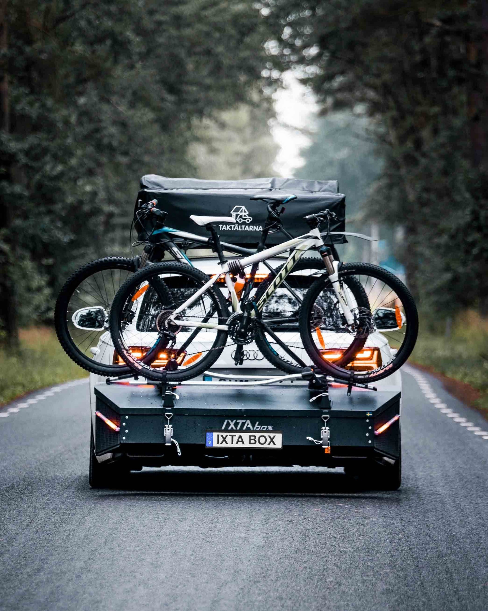 Can I transport my bikes with a storage box?