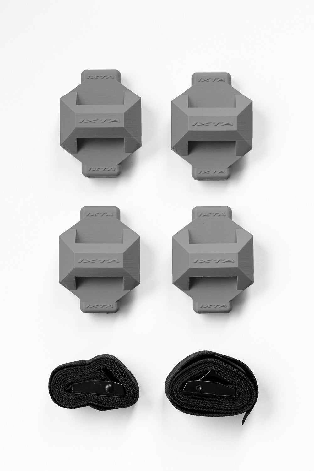 Skinnefestesett for IXTAbox – 4 braketter + 2 stropper